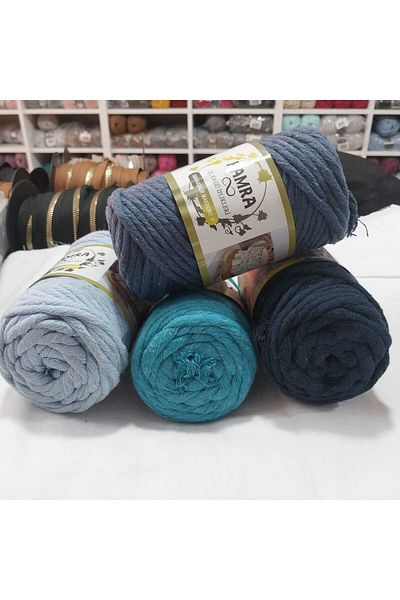 HOBİ Mixed Color Screening Macrome Thread 3 - 5 - 4 Pcs