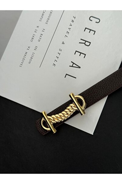 TABA BUTİK Curea de damă cu cataramă aurie