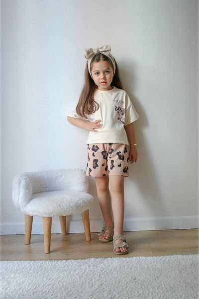 Skygo Girls-Boys Shorts T-Shirt Set 100% Organic Cotton Full Fit 3-10 Years