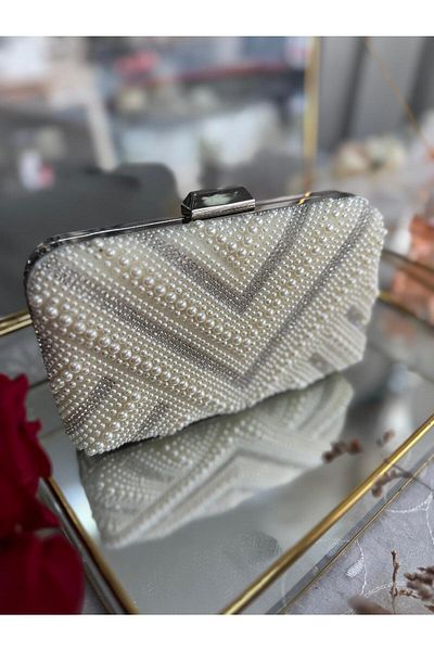 Blacktavern EVENING DRESS PEARL Rhinestone BAG