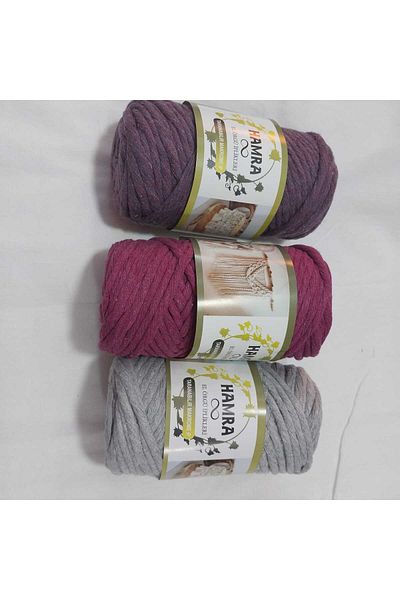 HOBİ Mixed Color Screening Macrome Thread 3 - 5 - 4 Pcs