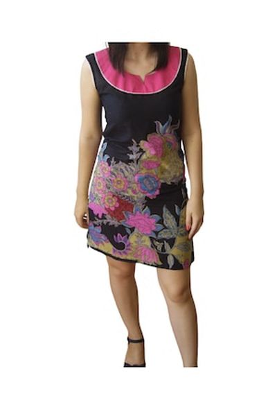 H.H.G. Dress, H.H.G, thin material, summer, sleeveless, multicolor, S