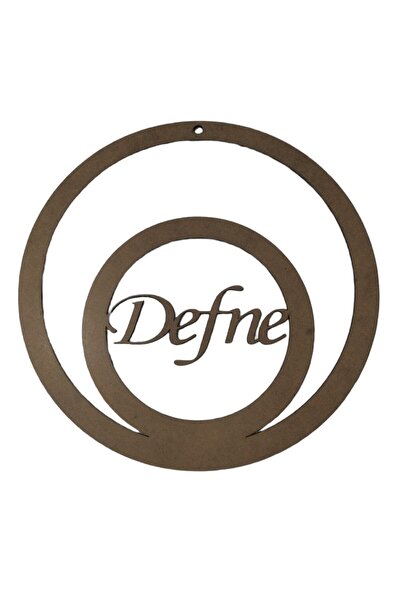 Aoz atölye Iç Içe Yuvarlak 3 Mm Ham Mdf Isimli Isim Altta Kasnak 35 Cm