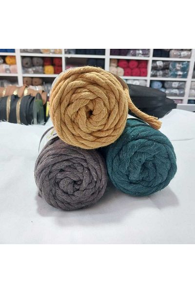 HOBİ Mixed Color Screening Macrome Thread 3 - 5 - 4 Pcs