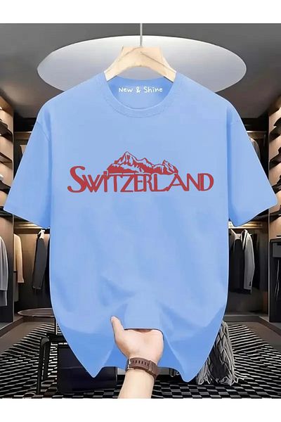 New Shine Switzerland Printed Oversize T-Shirt