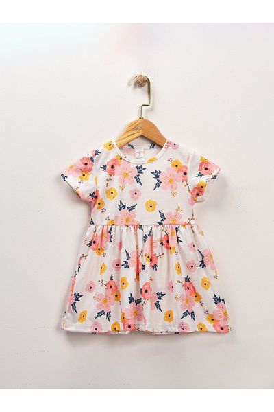 ruhaay Girl's Summer Short Sleeve Printed Dress