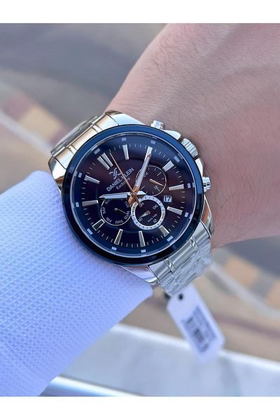 Daniel Klein Steel Cord Chronometer Dial Design 3 Atm Water Resistant Men Wristwatch 13524.10