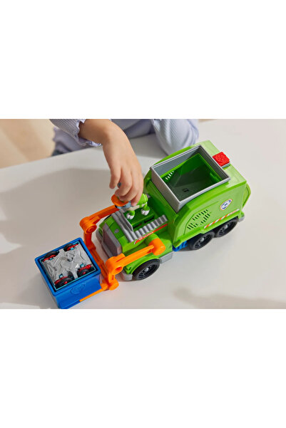Spinmaster Spm-6071248 Paw Patrol Rocky with Crush N Roll Recycling Truck