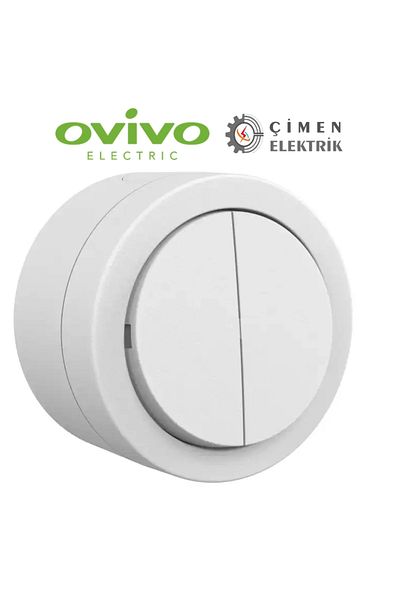 LiderGlobal White Commutator Switch Surface Mounted - Electrical Installation Switch