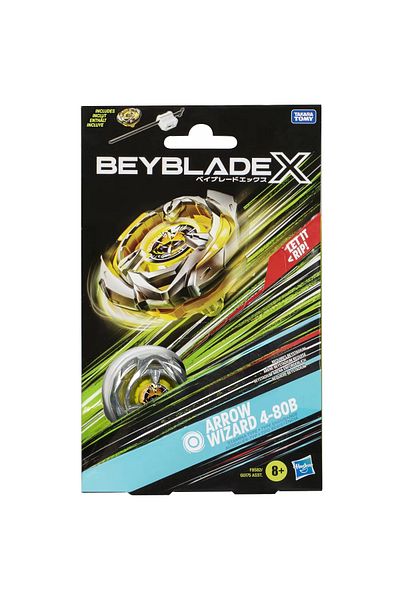 Hasbro BEYBLADE X LET IT RIP LAUNCHER SET AND ARROW WIZARD WHEEL 4-80B