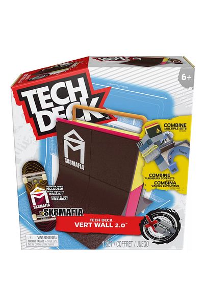 Spin Masters TECH DECK PACKAGE XCONNECT FINGERBOARD SK8MAFIA VERT WALL