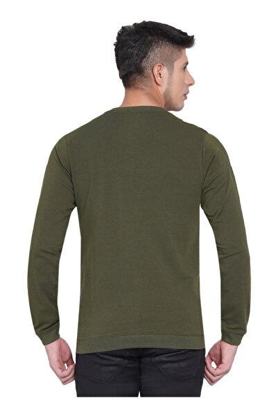 LAUREN SMITH Men’s Lycra Looper Buttoned T-Shirt–Full Sleeve Cotton Elastane Blend