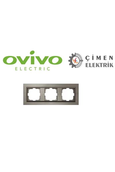 LiderGlobal Copper triple frame quantum - compatible frame for socket and switch