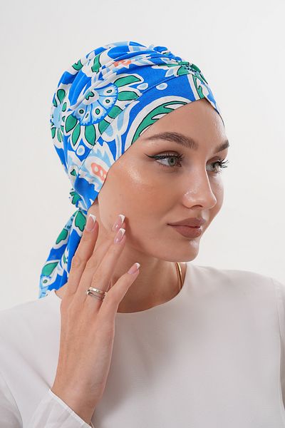 MAG FASHİON Patterned Buckle Bonnet Hijab Bonnet Daily Use Bonnet Shawl Scarf
