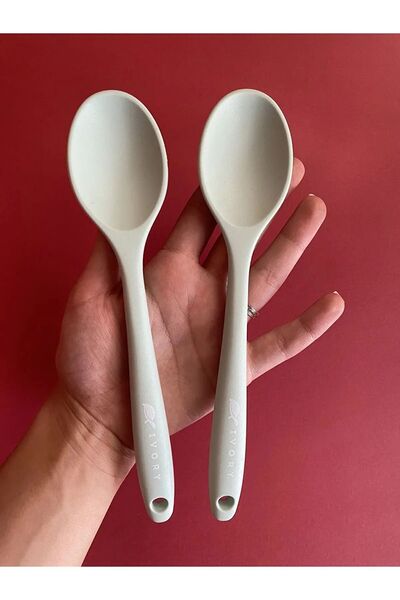 cephome güvenilir alışverişin adresi Silicone 20 cm 2-Piece Spoon Set