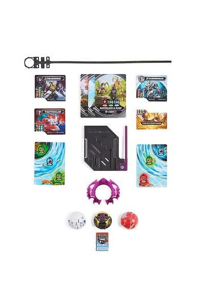 Bakugan Mechtanium Surge BAKUGAN STARTER PACK DRAGONOID TITANIUM HAMMERHEAD BUTTERCLAW