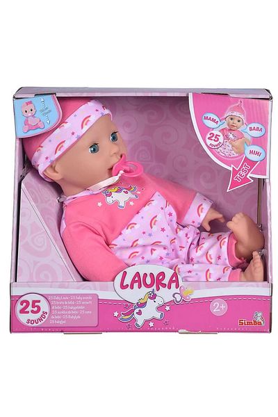 Simba BABY DOLL LAURA 38CM WITH SOUNDS