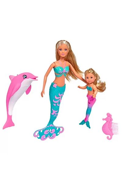 Simba STEFFI AND EVI DOLLS MERMAID WITH DOLPHIN
