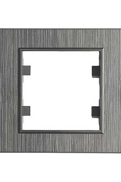 LiderGlobal Smoked 1 piece frame - compatible frame for socket and switch