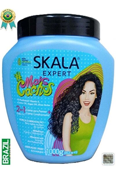 Scala كريم ميس كاتشوس ٢ في ١ المرطب للعناية بالشعر المجعد والمموج، عبوة كبيرة...