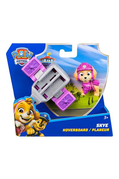 Spin Masters PAW PATROL ACTION PUPS HOVERBOARD RESCUE VEHICLE SET AND SKYE FIGURE 5 CM