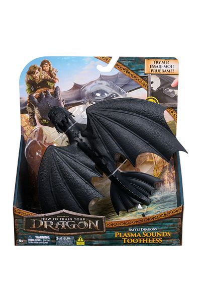 SPIN MASTERR HOW TO TRAIN YOUR DRAGON DRAGON BATTLE FIGURINE DRAGON TOOTHLESS 26.5 CM