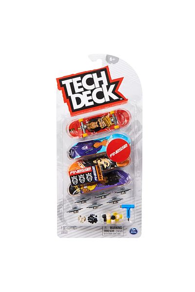 Spin Masters TECH DECK PACKAGE 4 PIECES FINESSE FINESSE 9.6CM FINGERBOARD