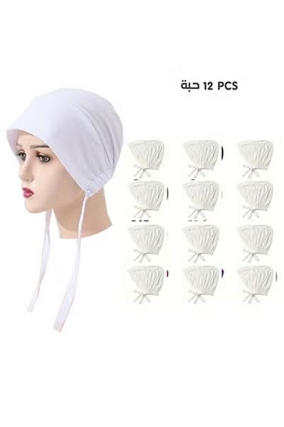 SDD 12-piece white bandana headband (full dozen)