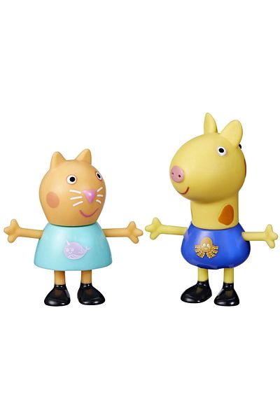 Hasbro PEPPA PIG GOOD FRIENDS SET OF 2 FIGURES CANDY CAT AND GERALD GIRAFFE
