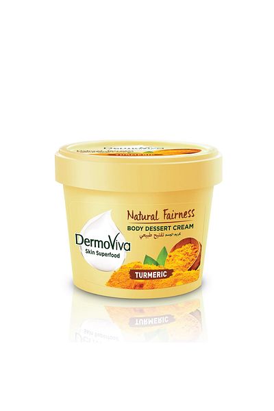 DERMOVIVA Natural Fairness Body Dessert Cream Enriched With Turmeric 140 ml