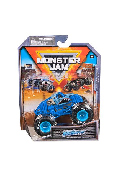 Spin Masters MONSTER JAM METAL CAR MEGALODON BLUE 1 TO 64 SCALE