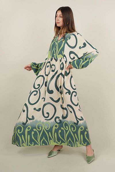 Ranasubaşı Bohemian Dress Cotton Viscose - Bhm08
