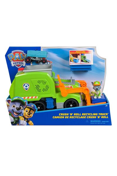 Spin Masters ROCKY PAW PATROL AND THE CRUSH N ROLL RECYCLING TRUCK