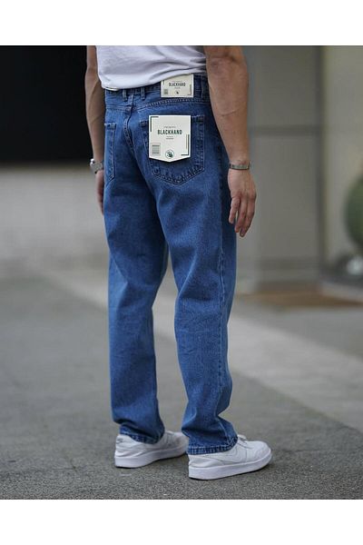 Z1MAN Dark Blue High Quality Baggy Trousers