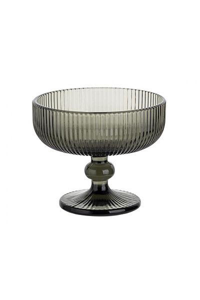 FLORINA Vacanza Ice Cream Cup, gray glass, 310 ml