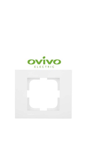 LiderGlobal White single frame grano - compatible frame for socket and switch