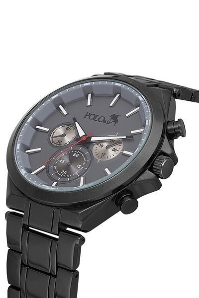 Polo Air Sports Case Men's Wristwatch Anthracite Gray Color Pl-0996E6X