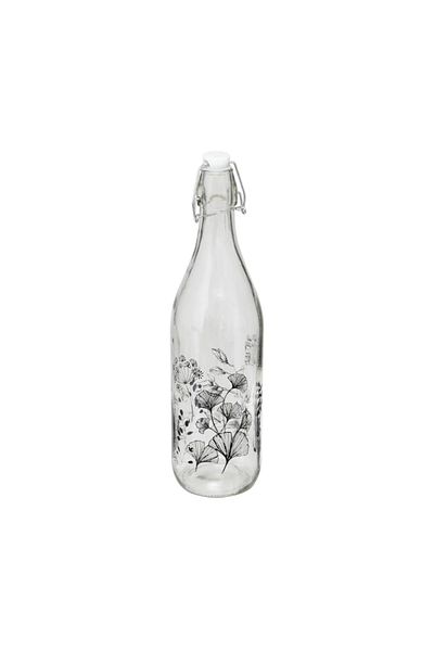 Secret de Gourmet Sticlă de limonadă, florală, 1 litru, 8,7 x Î. 31,7 cm