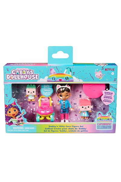 Gabby's Dollhouse GABBYS DOLLHOUSE KITTY CARE FIGURINE SET