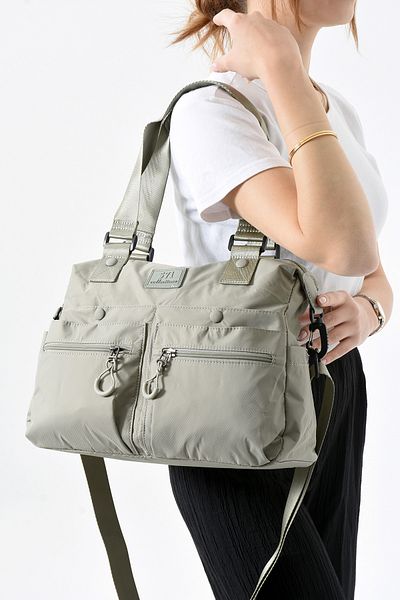 Çanta Trend 571 Collections Чанта Ултра лека водоустойчива чанта за рамо с множество джобове, каки (Модел: 571-13-9M)