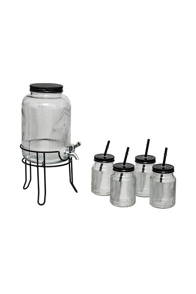 Secret de Gourmet Set limonadă Artblack, 4 litri, sticlă, 5 piese