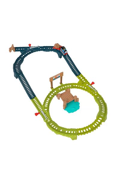 THOMAS PUSH ALONG THOMAS LOCOMOTIVE PLAYSET AND ACCESSORIES