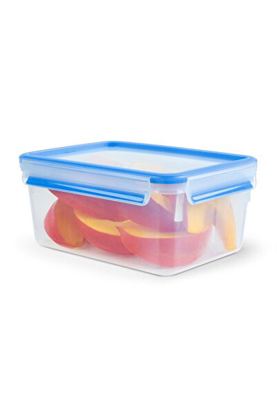 TEFAL Masterseal Fresh Plastic Rectangle Food Container, 2.3L, Clear/Blue