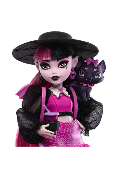 MONSTER HIGH PAPUSA DRACULAURA SI ANIMALUTUL COUNT FABULOUS