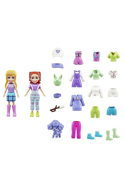 Matell POLLY POCKET SET 2 DOLLS AND ACCESSORIES 27 PIECES