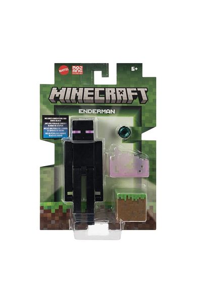 Matell MINECRAFT CRAFT A BLOCK ENDERMAN FIGURE 8CM