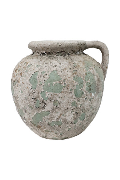 Generic Luxury Ceramic Vase in Tranquil Green for Elegant Home or Garden Decor (15*15 cm)