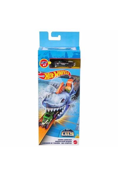 HOT WHEELS CITY SHARK LAUNCHER RANGE