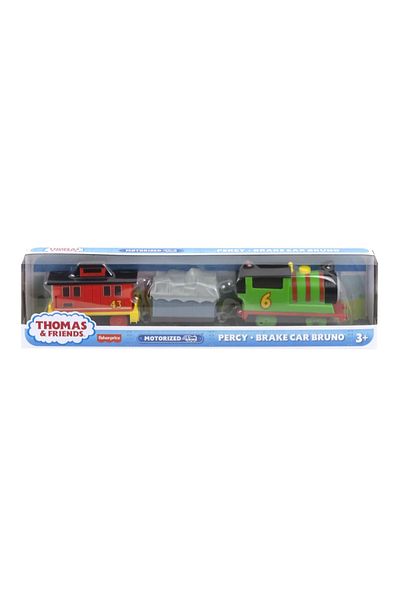 THOMAS PERCY BRAKE CAR BRUNO MOTORIZED LOCOMOTIVE WITH 2 CARS