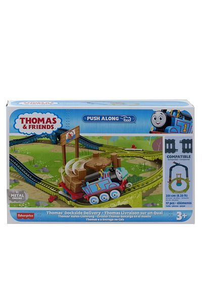 THOMAS PUSH ALONG THOMAS LOCOMOTIVE PLAYSET AND ACCESSORIES